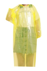 SKRT029 製造特厚連帽抽繩一次性雨褸 旅遊 戶外活動 訂製束口袖雨褸 雨褸中心  單車雨衣